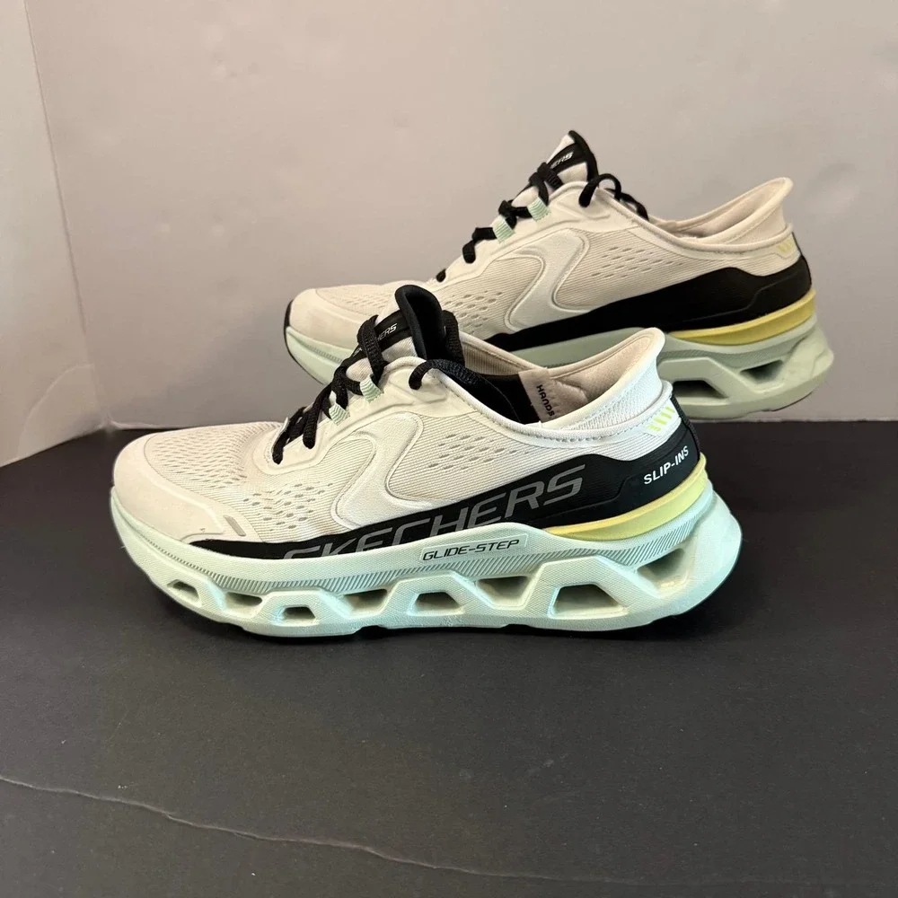 Skechers Hands Free Slip ins Glide Step Altus Sneakers White Multi Size 7.5